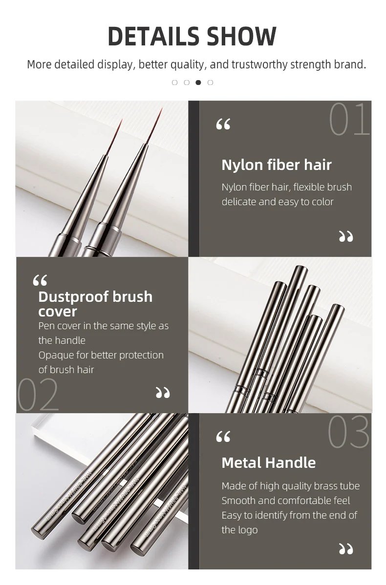 Nails Art Liner Brushes Elongated Lines Striping Drawing Painting 6/9/12/15/18/25mm Nail Design Pen Professional Manicure Tool Nails Art Liner Brushes Elongated Lines Striping Drawing Painting 6/9/12/15/18/25mm Nail Design Pen Professional Manicure Tool