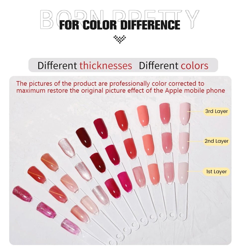 BORN PRETTY Sliver Metal Effect Line Flower Drawing Gel Soak Off Transparent Colors 5g Painting Gel Polish UV Nail Art Gel Varni