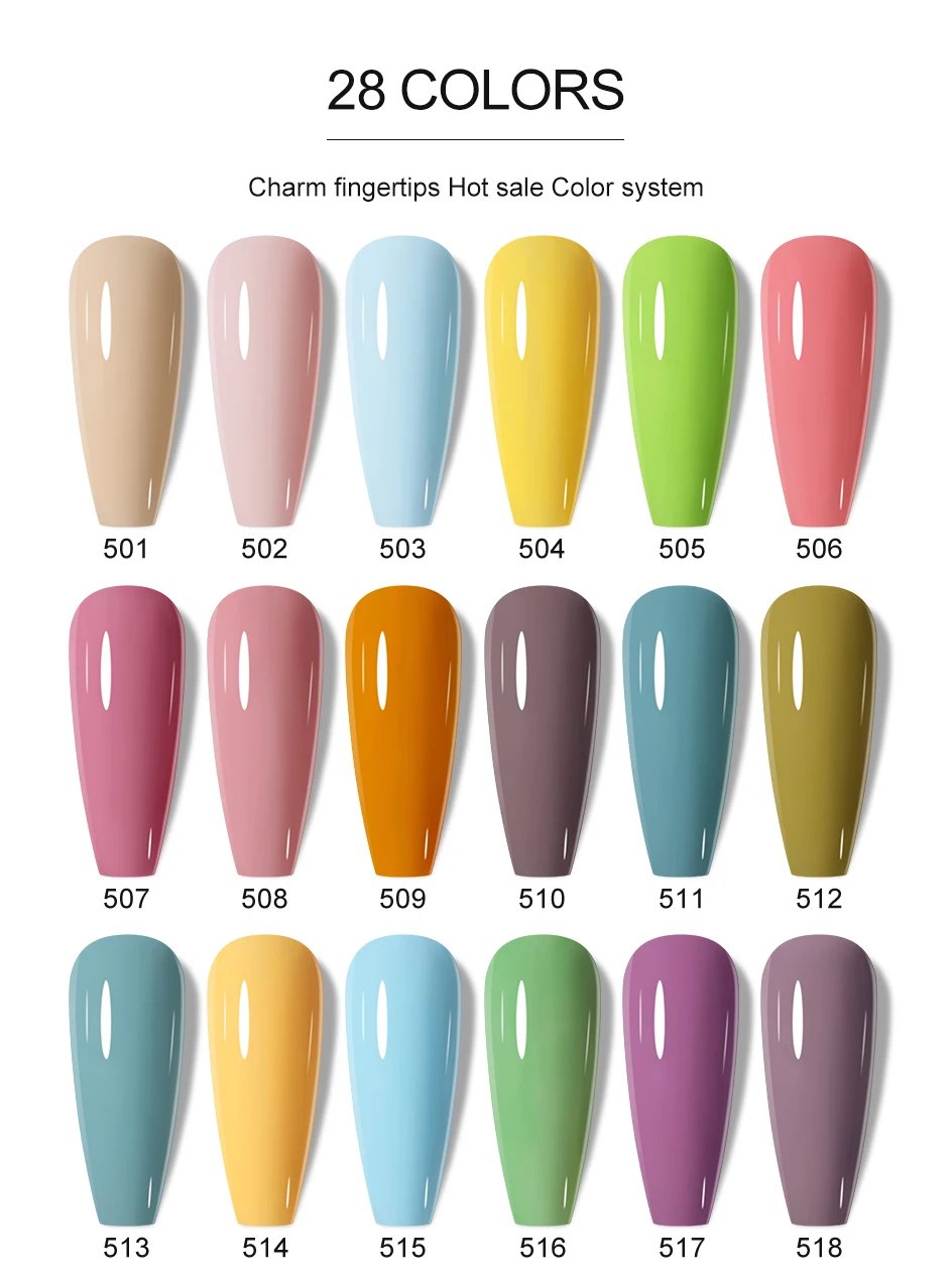 NAILCO Red Gel Nail Polish Wine Purple Semi Permanent Soak Off UV Gel Varnish Nail Art Manicure Matte Top Coat For Home Salon