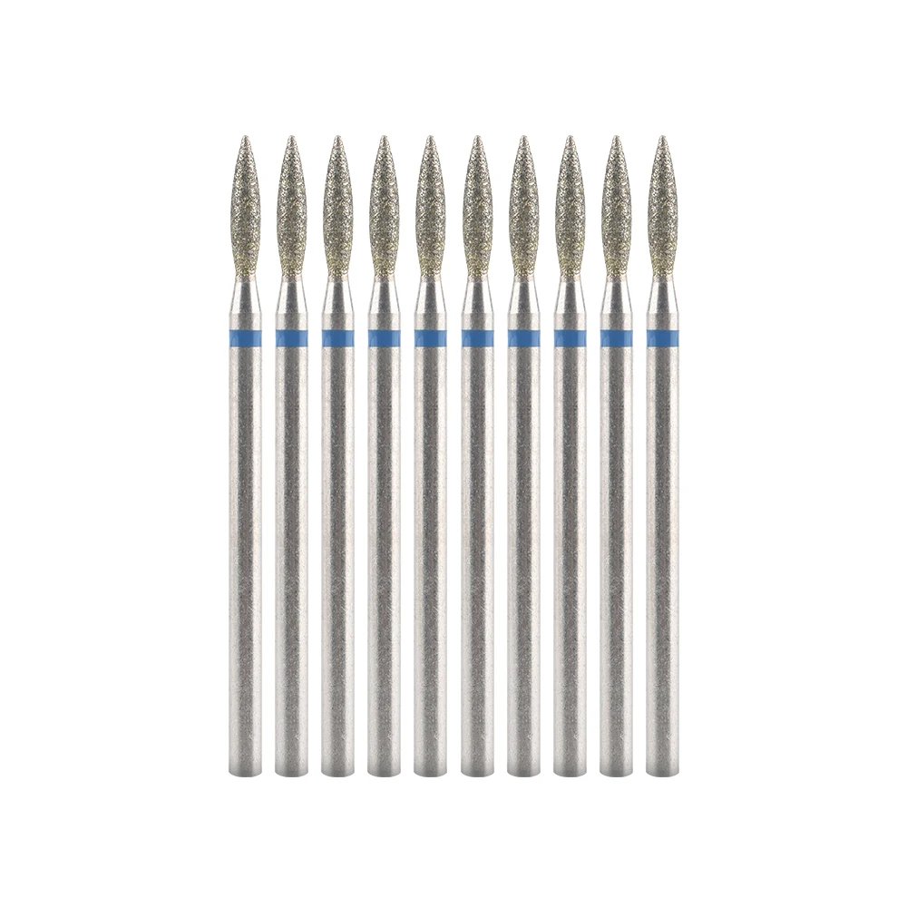 10Pcs Diamond Milling Cutter For Manicure Electric Nail Drill Bits Accessory Pedicure Machine Nail File Gel Remover Tool