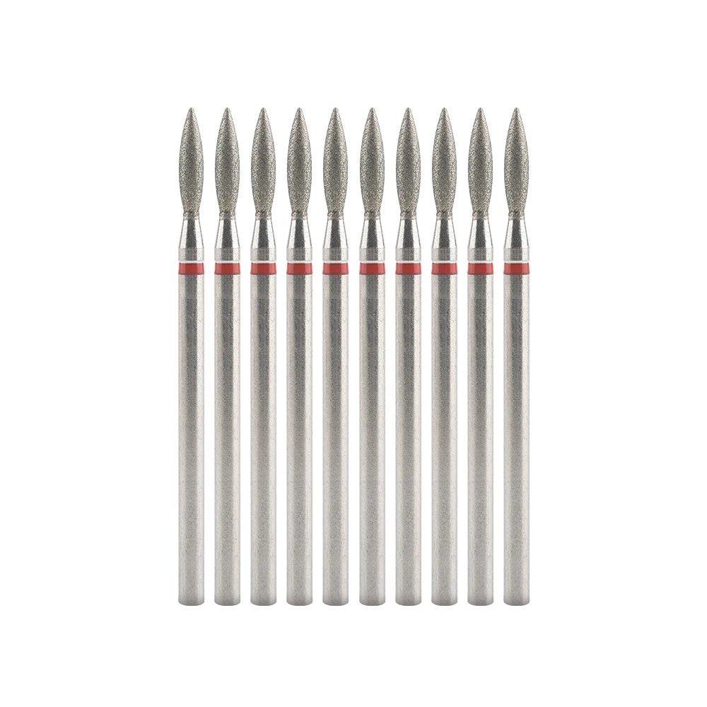 10Pcs Diamond Milling Cutter For Manicure Electric Nail Drill Bits Accessory Pedicure Machine Nail File Gel Remover Tool