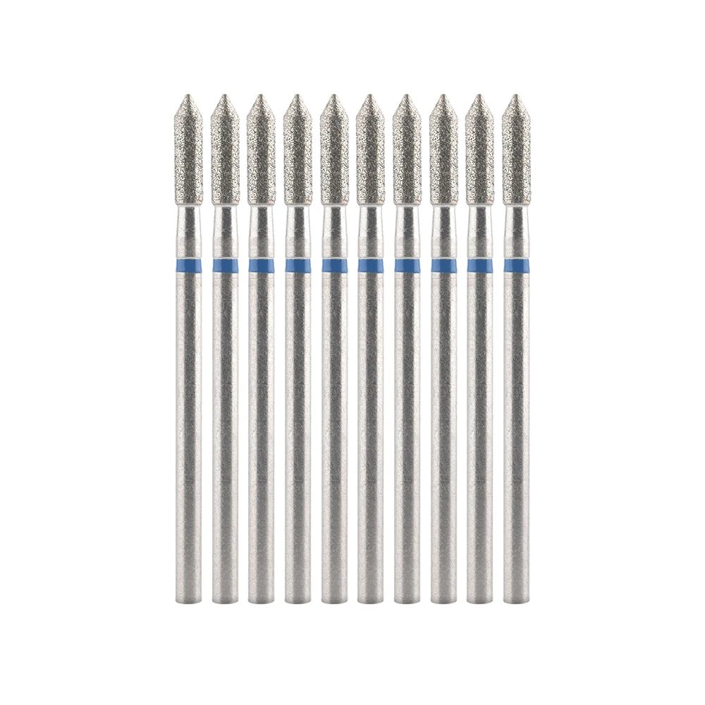 10Pcs Diamond Milling Cutter For Manicure Electric Nail Drill Bits Accessory Pedicure Machine Nail File Gel Remover Tool