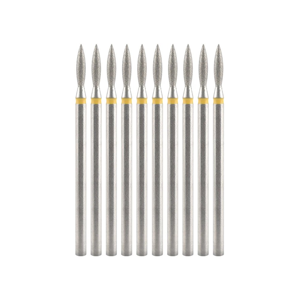 10Pcs Diamond Milling Cutter For Manicure Electric Nail Drill Bits Accessory Pedicure Machine Nail File Gel Remover Tool