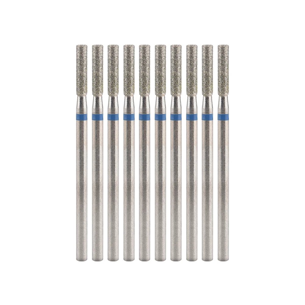 10Pcs Diamond Milling Cutter For Manicure Electric Nail Drill Bits Accessory Pedicure Machine Nail File Gel Remover Tool