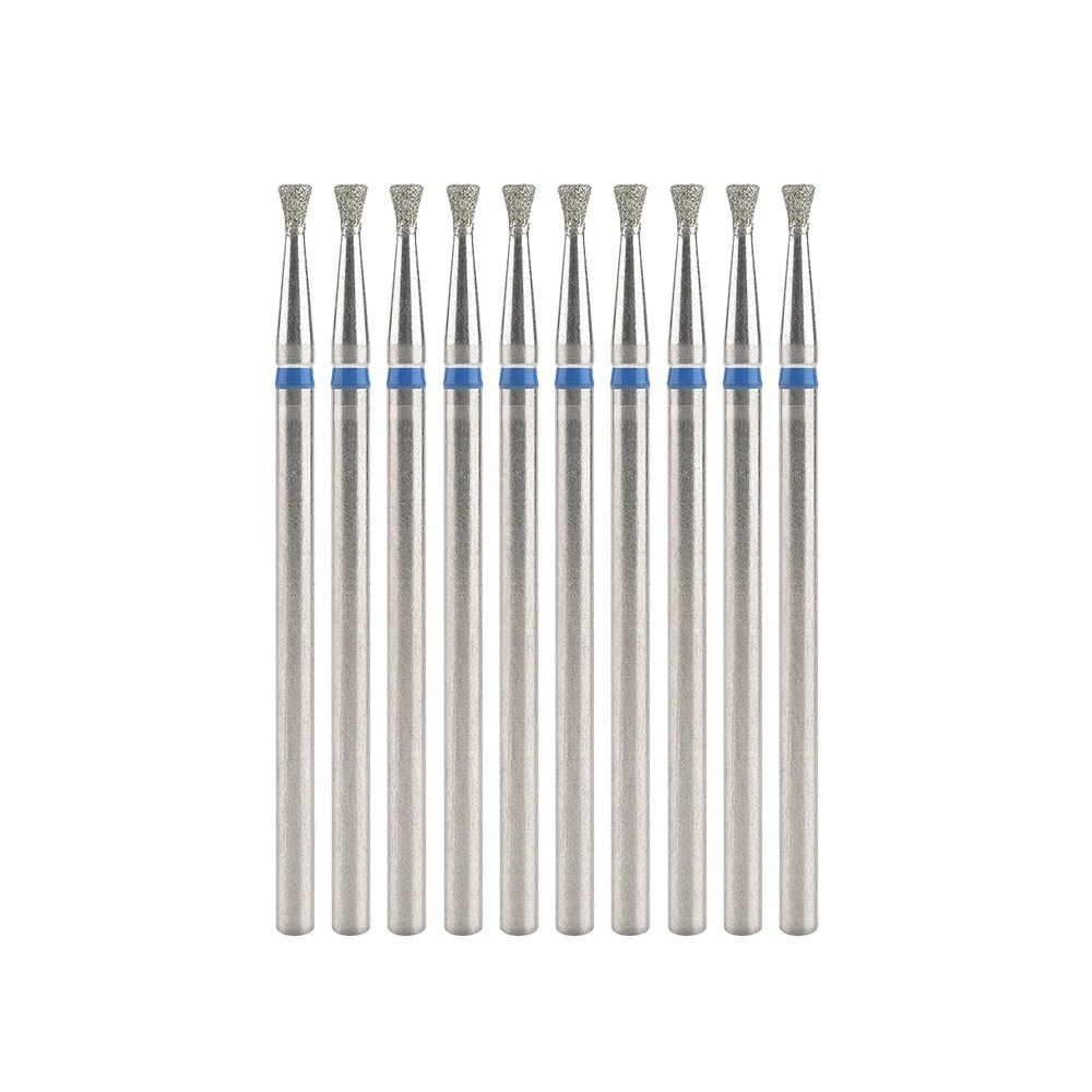 10Pcs Diamond Milling Cutter For Manicure Electric Nail Drill Bits Accessory Pedicure Machine Nail File Gel Remover Tool
