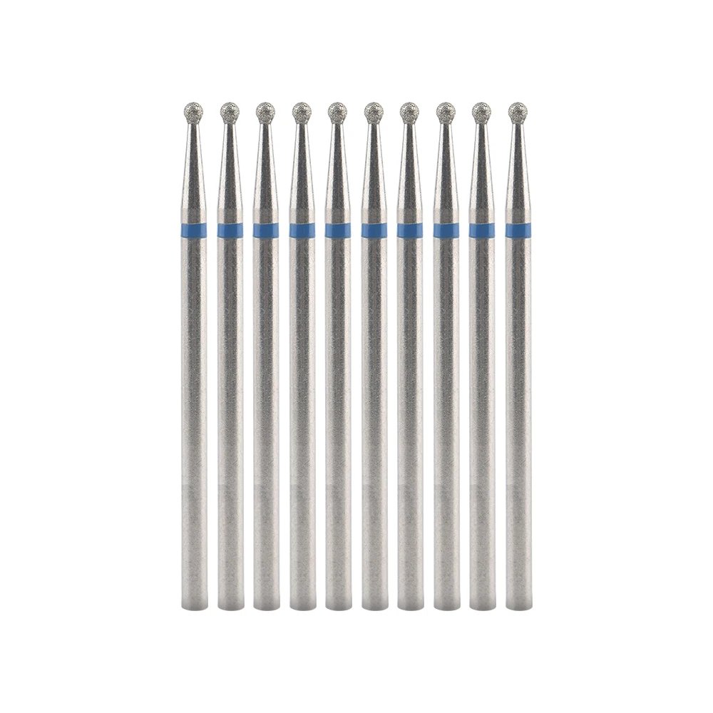 10Pcs Diamond Milling Cutter For Manicure Electric Nail Drill Bits Accessory Pedicure Machine Nail File Gel Remover Tool