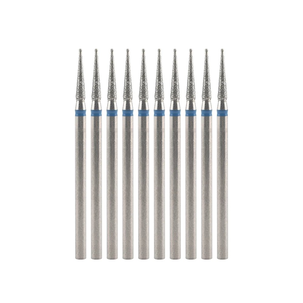 10Pcs Diamond Milling Cutter For Manicure Electric Nail Drill Bits Accessory Pedicure Machine Nail File Gel Remover Tool