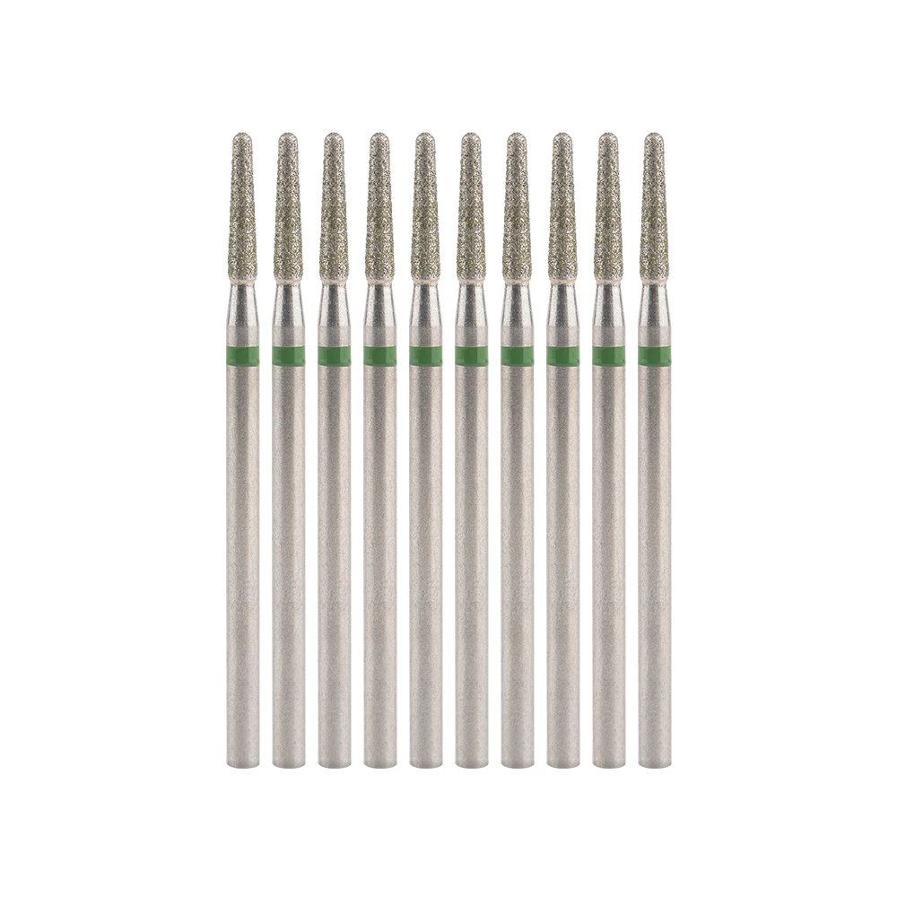 10Pcs Diamond Milling Cutter For Manicure Electric Nail Drill Bits Accessory Pedicure Machine Nail File Gel Remover Tool
