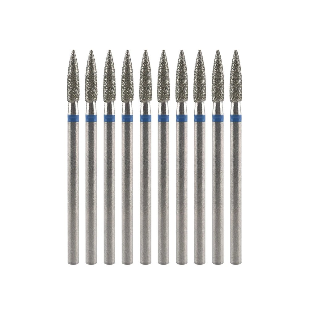 10Pcs Diamond Milling Cutter For Manicure Electric Nail Drill Bits Accessory Pedicure Machine Nail File Gel Remover Tool
