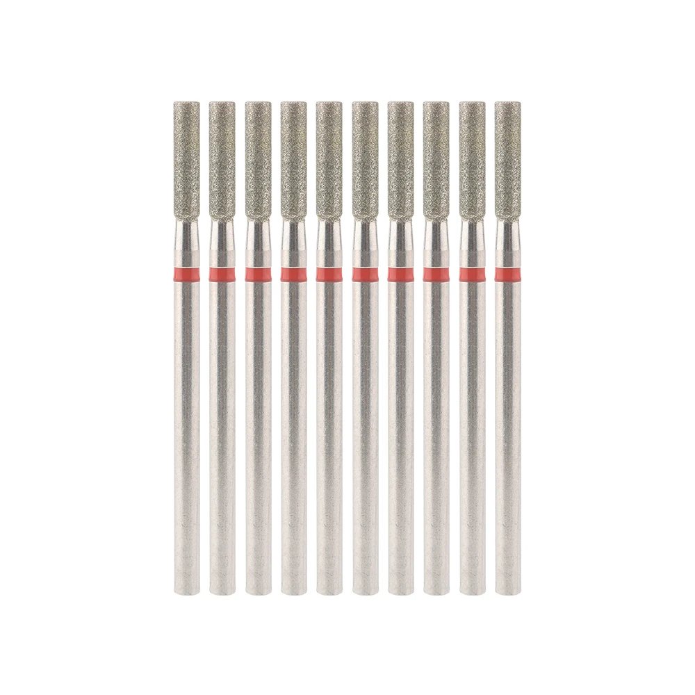 10Pcs Diamond Milling Cutter For Manicure Electric Nail Drill Bits Accessory Pedicure Machine Nail File Gel Remover Tool