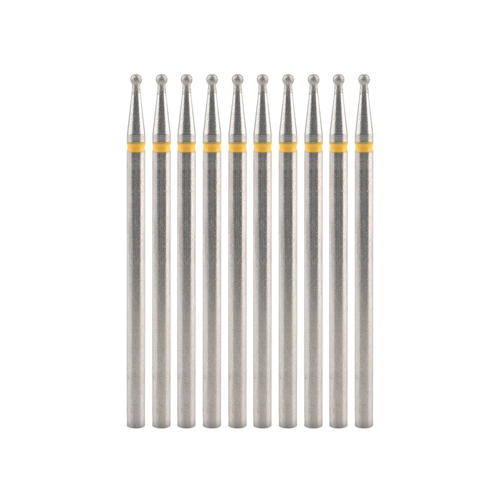 10Pcs Diamond Milling Cutter For Manicure Electric Nail Drill Bits Accessory Pedicure Machine Nail File Gel Remover Tool