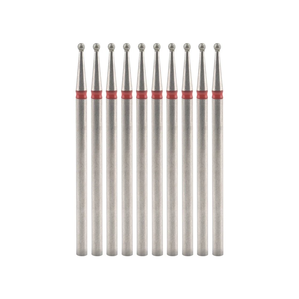 10Pcs Diamond Milling Cutter For Manicure Electric Nail Drill Bits Accessory Pedicure Machine Nail File Gel Remover Tool