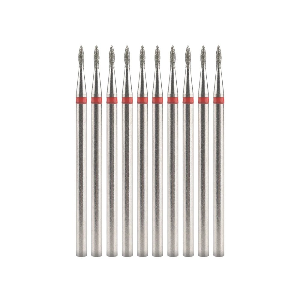 10Pcs Diamond Milling Cutter For Manicure Electric Nail Drill Bits Accessory Pedicure Machine Nail File Gel Remover Tool