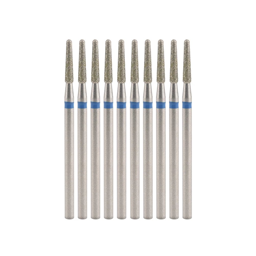 10Pcs Diamond Milling Cutter For Manicure Electric Nail Drill Bits Accessory Pedicure Machine Nail File Gel Remover Tool