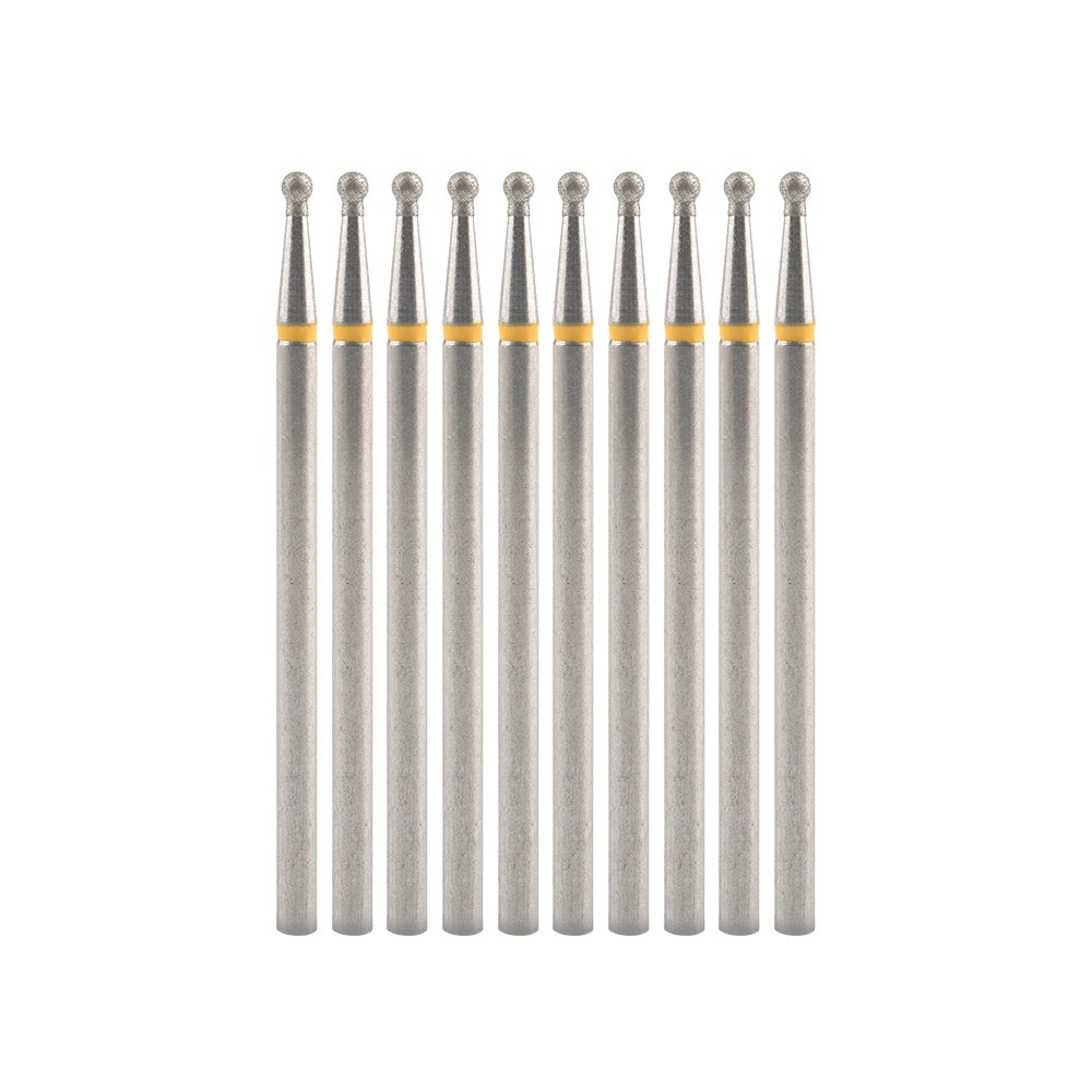10Pcs Diamond Milling Cutter For Manicure Electric Nail Drill Bits Accessory Pedicure Machine Nail File Gel Remover Tool
