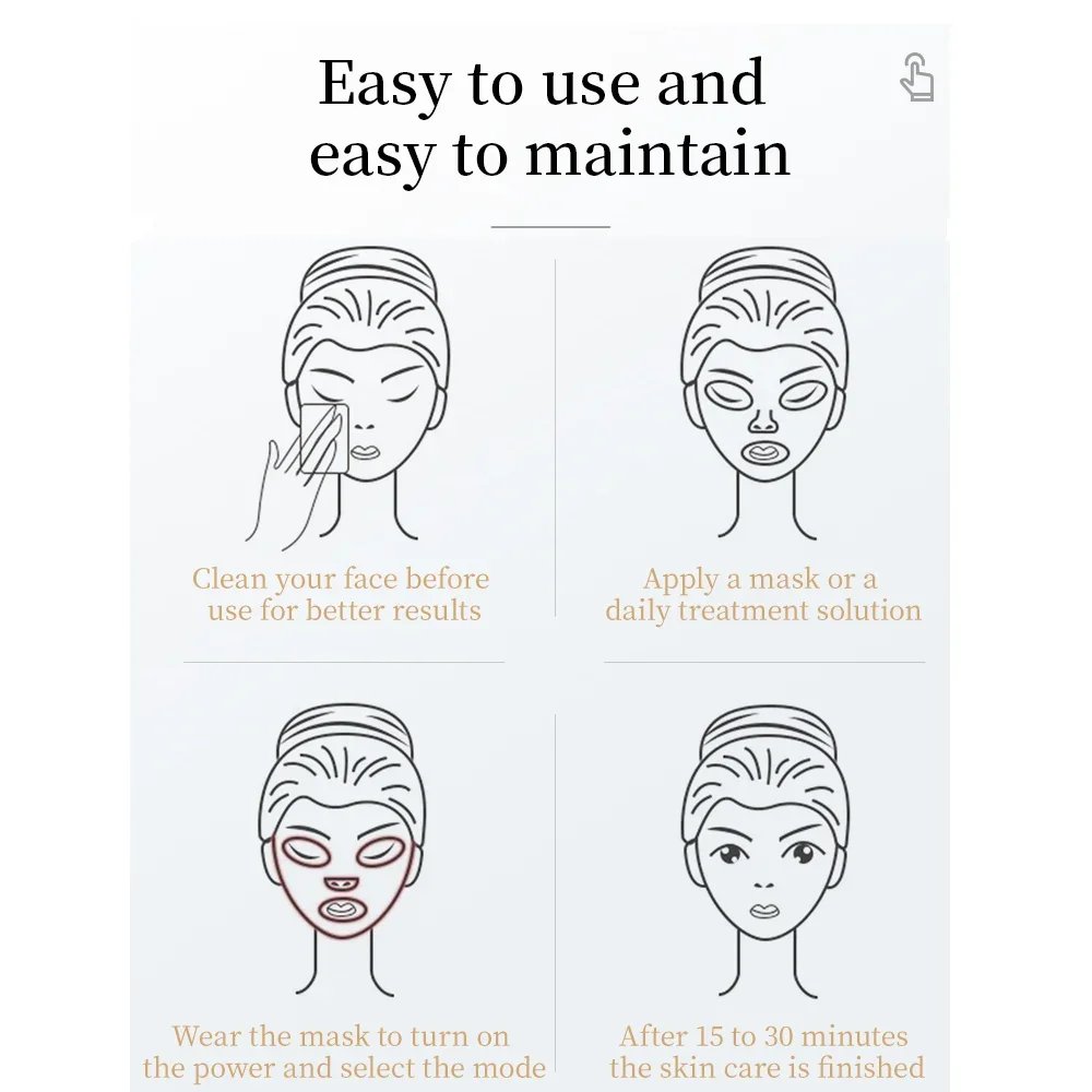 7 Colours LED Light Mask Rechargeable LED Mask Skin Care Home Use Red Light Therapy Photon Devices Face Beauty Facial Devices 7 Colours LED Light Mask Rechargeable LED Mask Skin Care Home Use Red Light Therapy Photon Devices Face Beauty Facial Devices