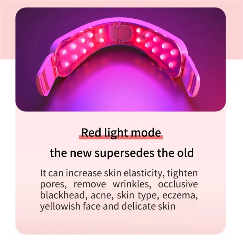 Facial Lifting Device LED Photon Therapy Facial Slimming Massager Double Chin V Face Shaped Cheek Lift Belt Machine