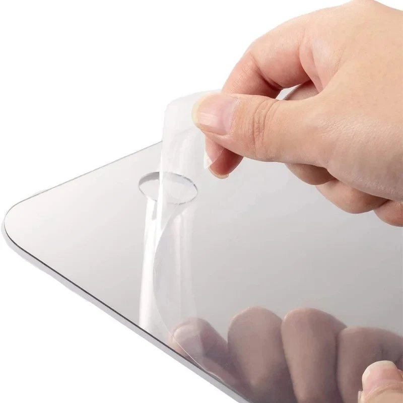 1Pcs Acrylic Bathroom Fog Free Mirror With Wall Suction Shower Mirror Man Shaving Women Makeup Unbreakable Portable Traveling