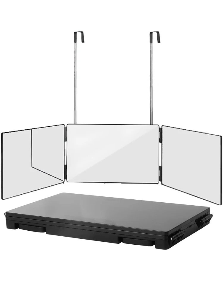 Retractable Adjustable Hanging Three Mirrors Makeup Folding Three Mirrors Three Fold Mirror Spot Portable Cosmetic