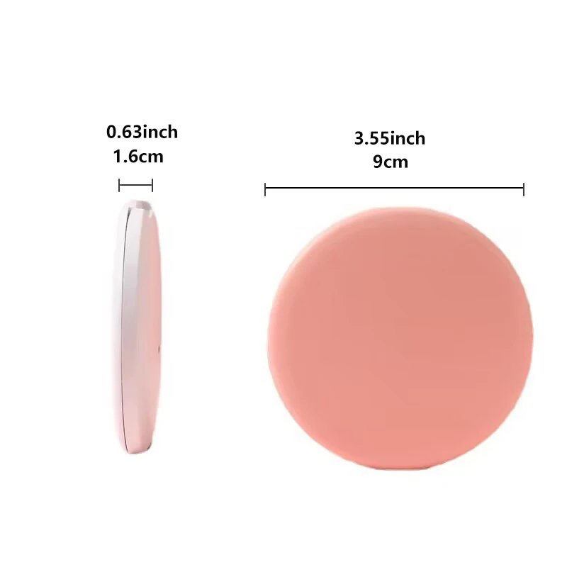 Mini LED Light makeup mirror Foldable compact mirror With luminous circle Portable USB handheld makeup mirror