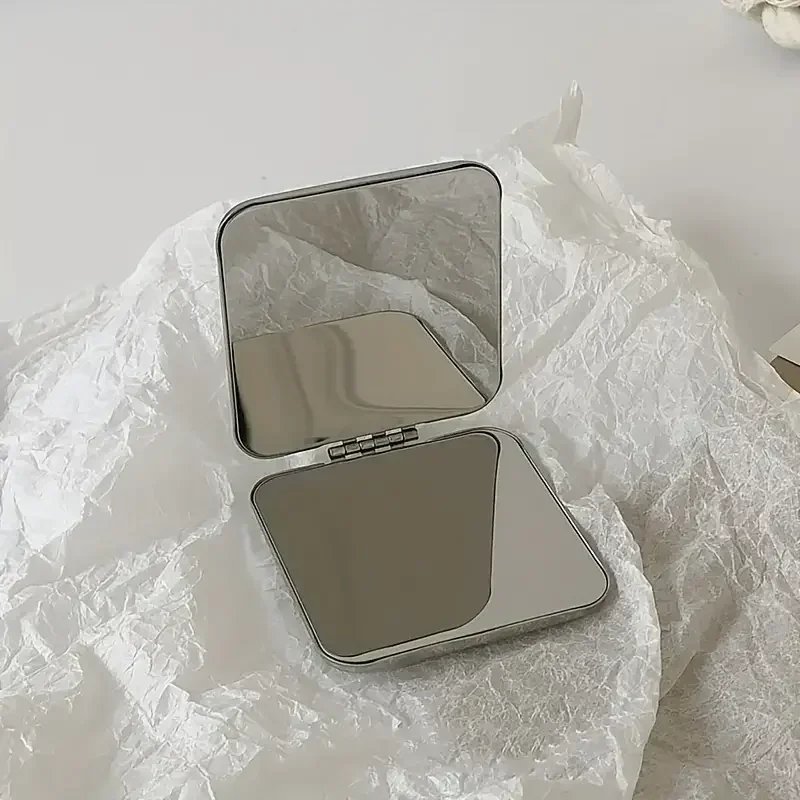 High Quality  Double Sided Makeup Mirror,  Portable Makeup Folding Flip For Student Dormitory Cute Small Mirror