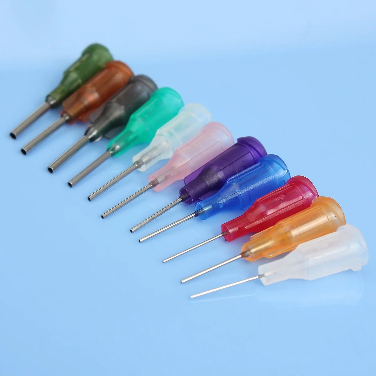 30ml/50ml Transparent Polyethylene Needle Dispenser Dispensing Bottle for Rosin Solder Flux Paste + 11 Needles Tools