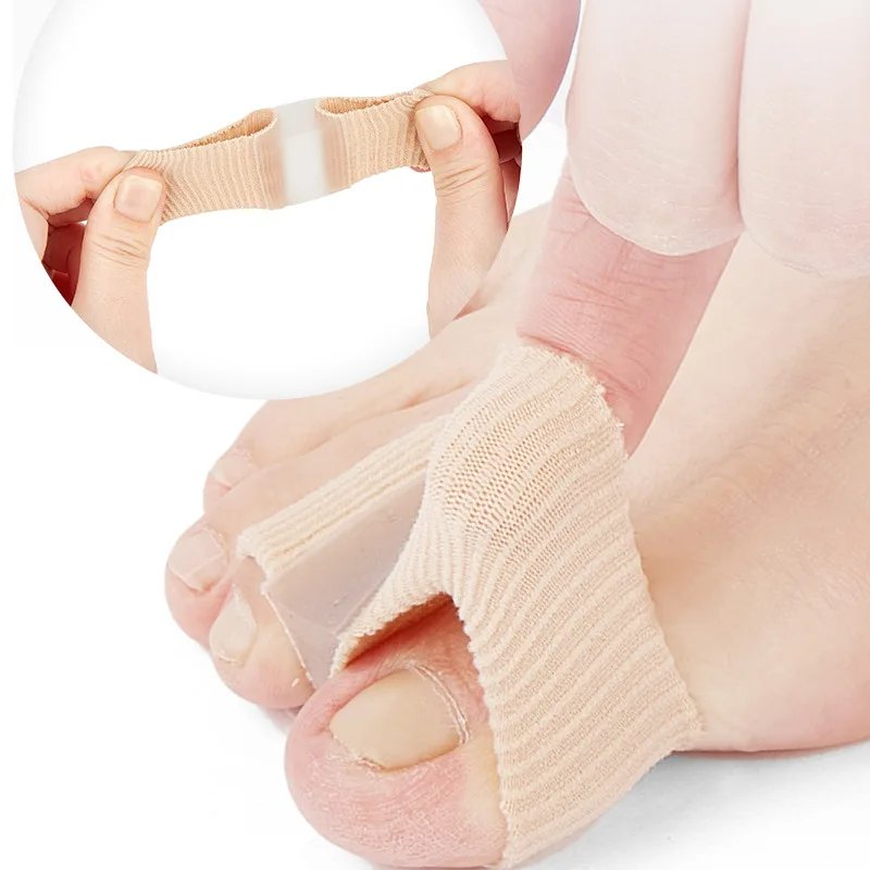 1 Pairs Toe Separator Hallux Valgus Corrector Toe Spacer Spreader Fat Finger Corrector Thumb Bunion Straightener Foot Care Tool