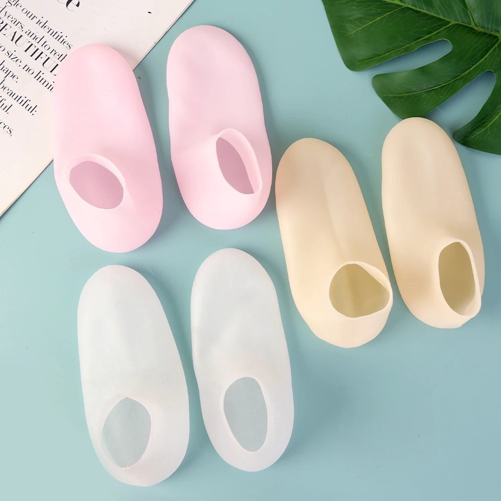 1Pairs Silicone Moisturizing Foot Socks for Dry Cracked Feet Foot Care Socks Spa Pedicure Socks Massage Moisturizing Gel Sock