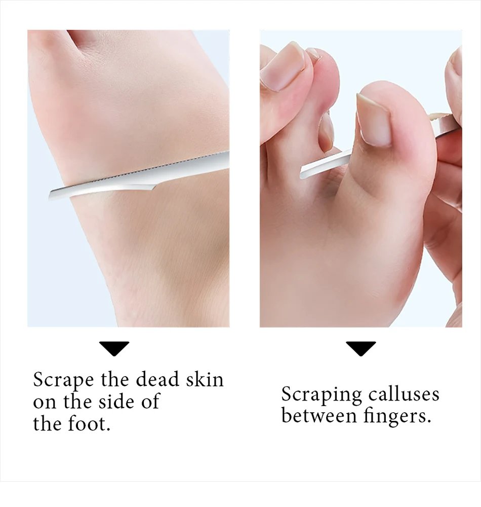Pedicure Knife Tools for Feet Stainless Steel Foot Scrubber Dead Skin Remover 1/2/5Pcs Foot Scraper Knife Scraping Manicure Tool Pedicure Knife Tools for Feet Stainless Steel Foot Scrubber Dead Skin Remover 1/2/5Pcs Foot Scraper Knife Scraping Manicure Tool