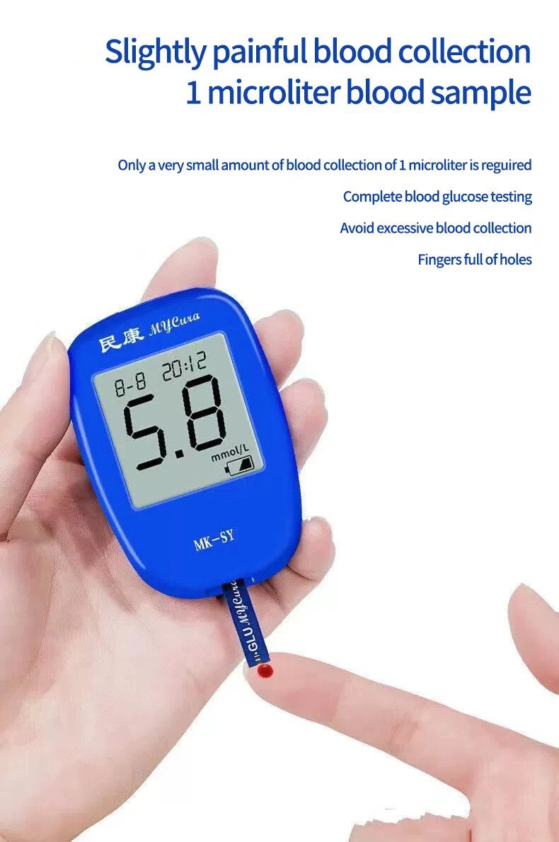 Blood Glucose Meter Glucometer Diabetes Monitor Medical Devices with 50pcs Test Strips Lancets Home Medical Blood Sugar Meter