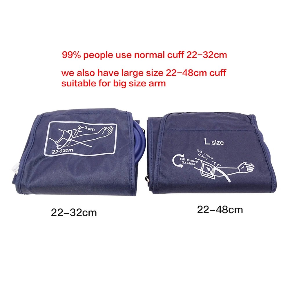 22-48cm Household Blood Pressure Monitor Cuff for Sphygmomanometer Measuring Belt Armband Pulse Oximeter Accessory Health