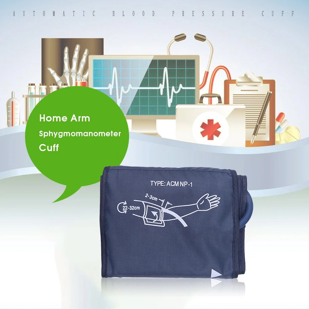 22-48cm Household Blood Pressure Monitor Cuff for Sphygmomanometer Measuring Belt Armband Pulse Oximeter Accessory Health