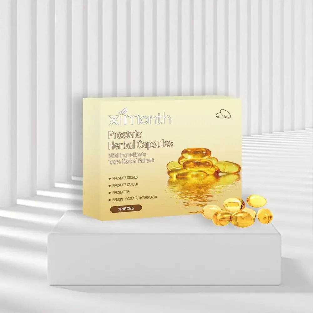 Prostate Herbal Capsules for Man 7pcs Boxed Relieve Male Prostatitis Discomfort Body Care Capsules Personal Health Care