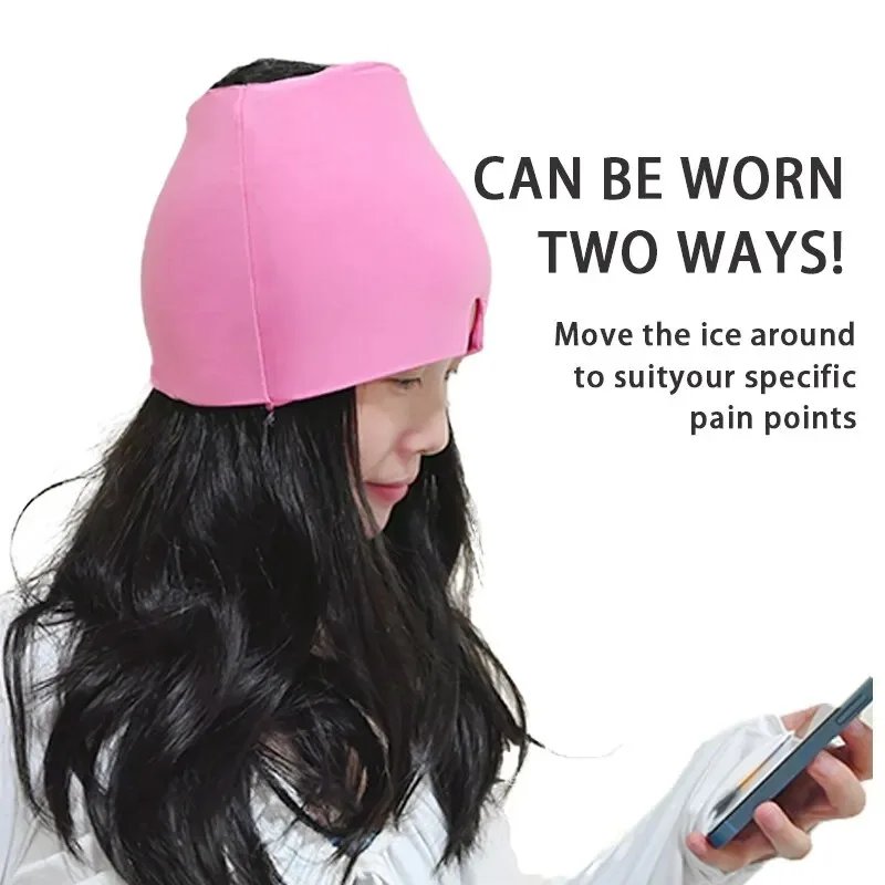 Gel Cold Hot Head Ice Cap Head Wrap Face Mask Head Massage Sleep Eye Mask Health Care Tool