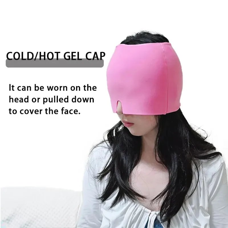 Gel Cold Hot Head Ice Cap Head Wrap Face Mask Head Massage Sleep Eye Mask Health Care Tool