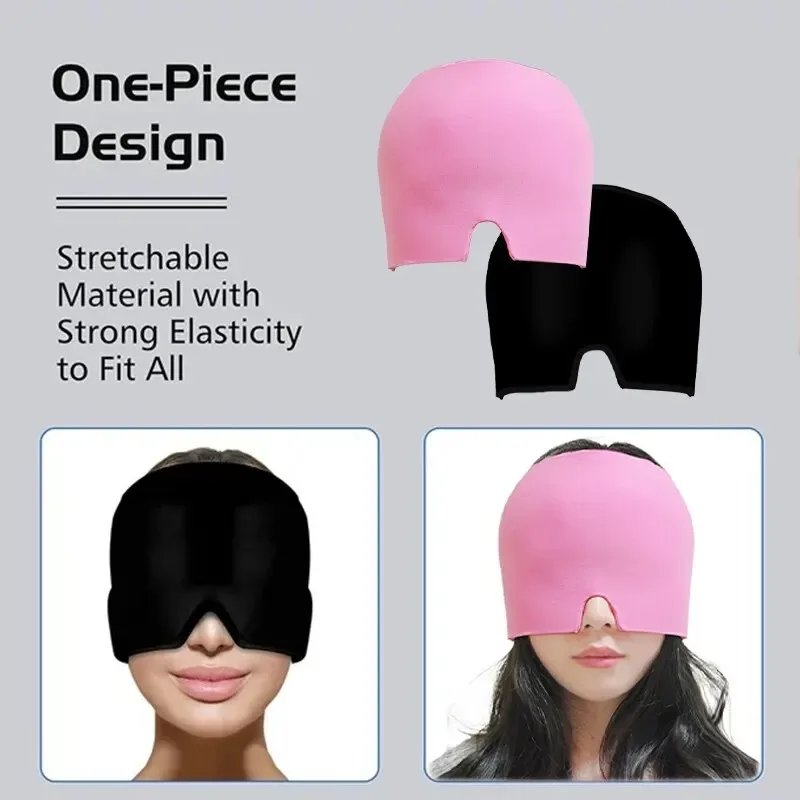 Gel Cold Hot Head Ice Cap Head Wrap Face Mask Head Massage Sleep Eye Mask Health Care Tool