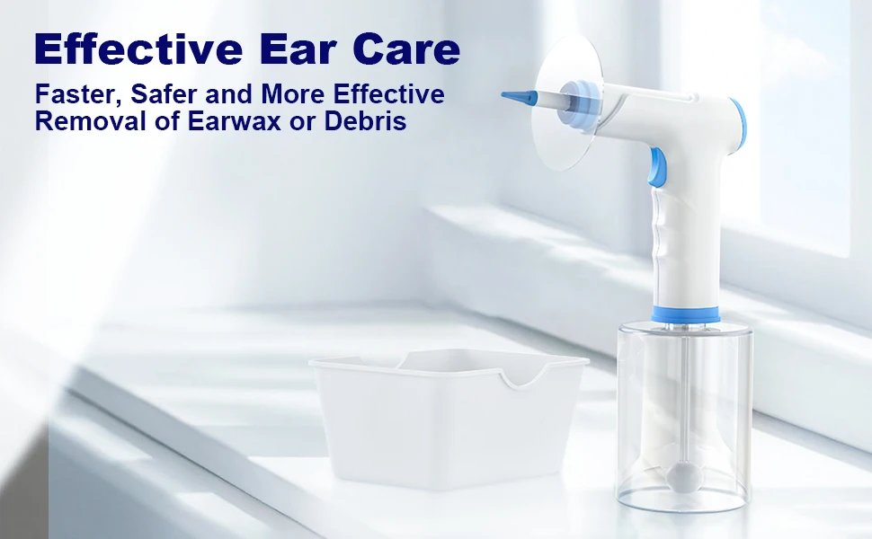 Electric Ear Wax Removal Tool 4 Pressure Mode Ear Flush Kit with Ear Cleaner Health Care for Adults Child Ear Canal Washer Kits