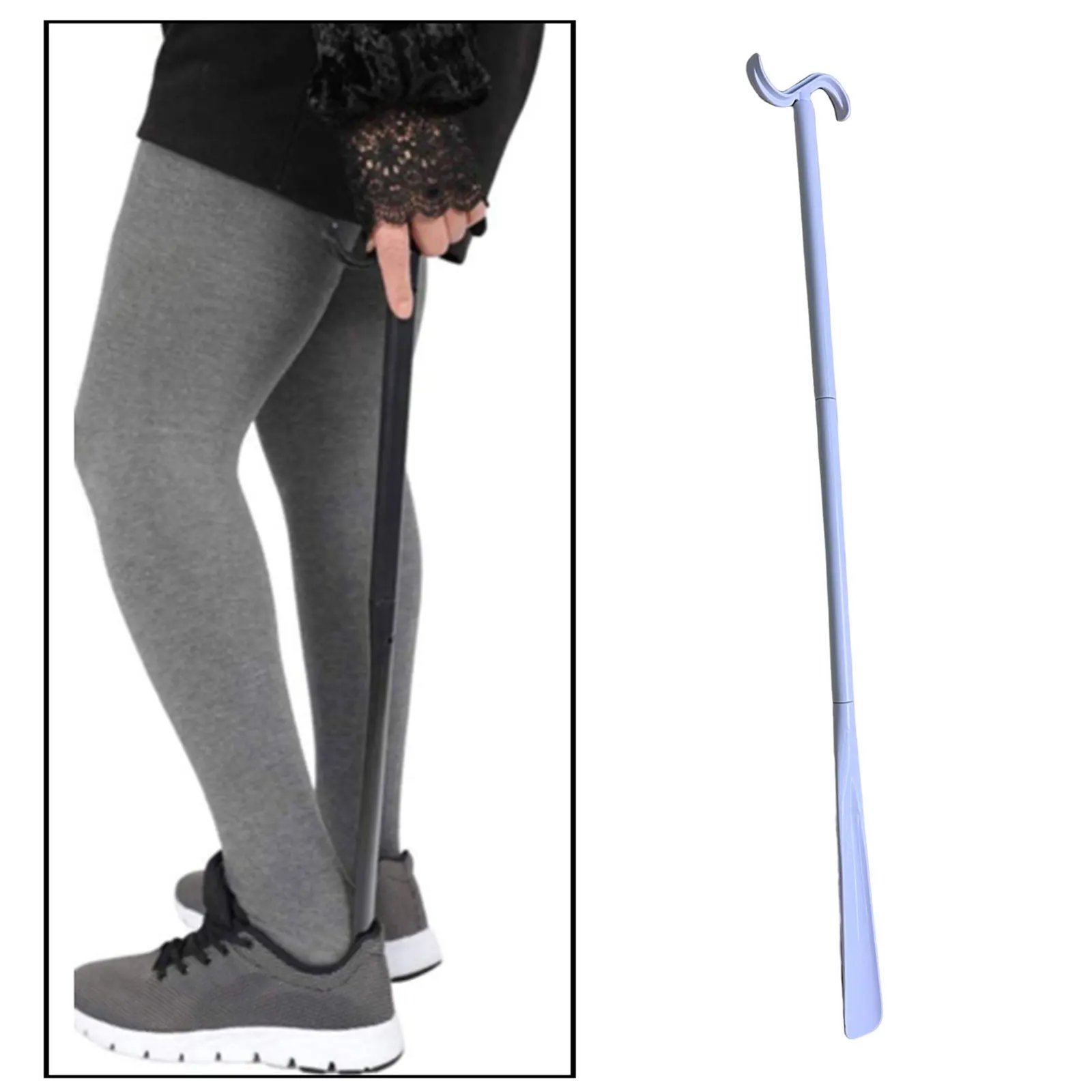 Long Shoe Horn Long Durable Shoe Horn Shoe Horn with Socks and Clothes Suitable for People with Reduced Mobility Dressing Stick