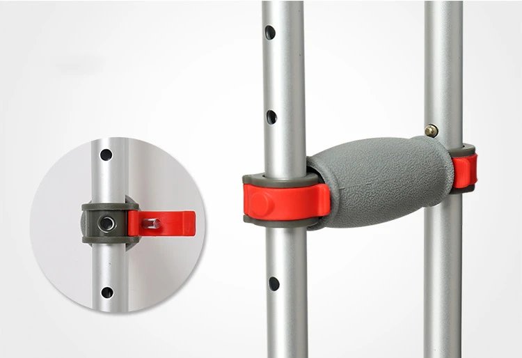 Aluminum Alloy Detachable Foldable Underarm Crutches Armpit Crutch Elderly Disabled Walking Stick Mobility Aid Walking Crutches