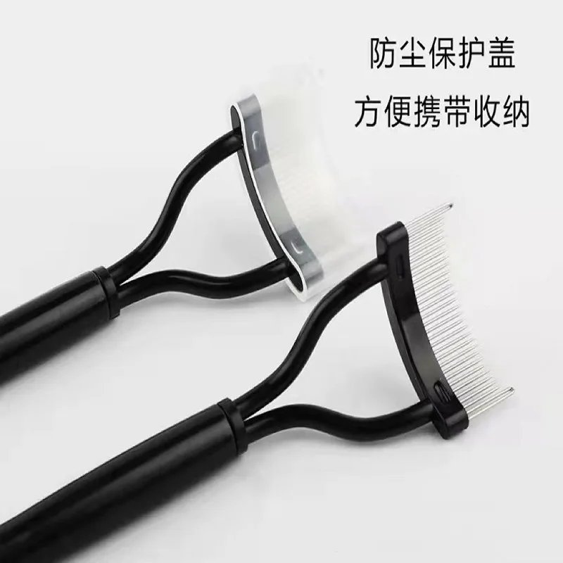 Eyelashs Brush Comb 1pc Eyelash Separator Metal Teeth Foldable Eye lash Curler Beauty Makeup Stainless Mascara Curl Make up Tool