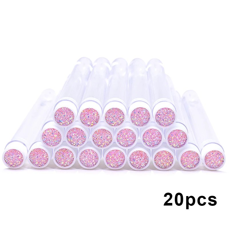 20Pcs/Lot Dust-Proof Eyelash Brush Tube Empty Reusable Lash Mascara Wand Case Replaceable Makeup Applicators Container wholesale