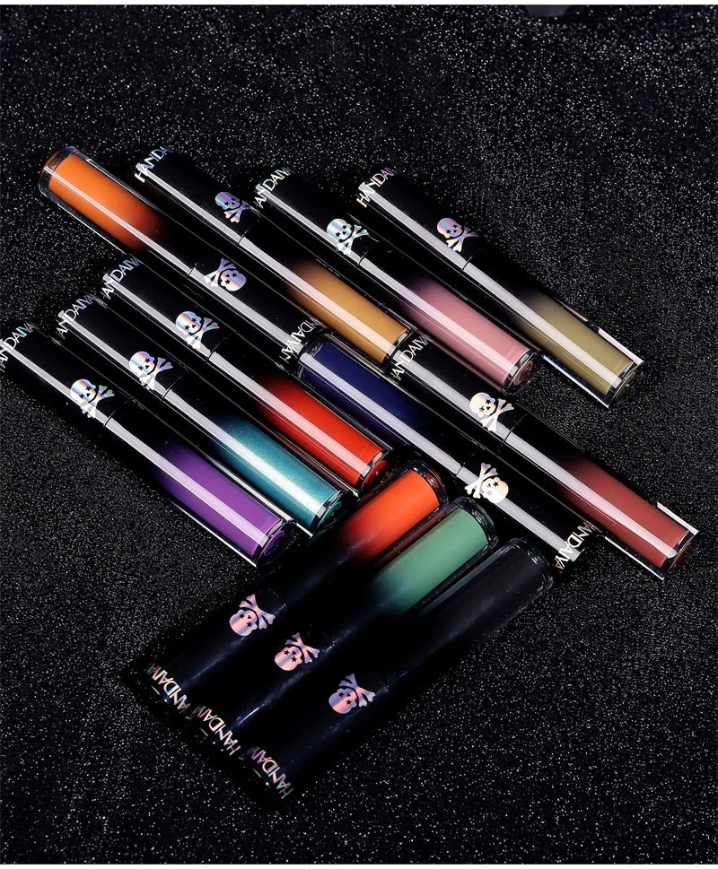 Black Green Purple Lipstick Christmas Halloween Lip Makeup Tint Moisturizing Waterproof Matte Lipstick Waterproof Lip Pigment