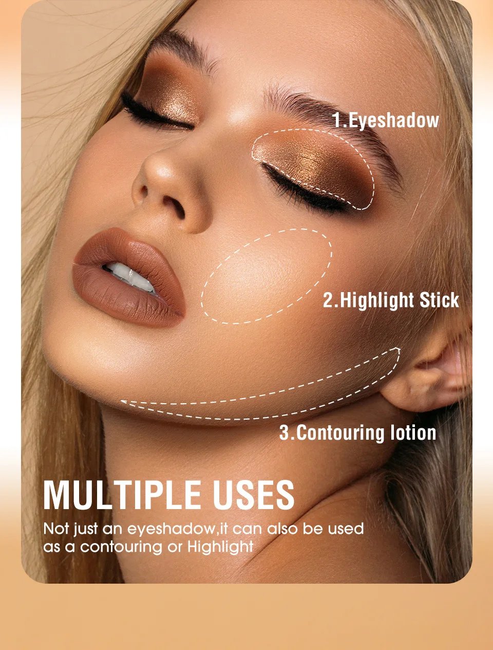 Smoky Dark Blue Eyeshadow Pencil Stick Waterproof Pearlescent 16 Colors Metallic Glitter Eye Shadow Highlighter Pen Makeup Tool