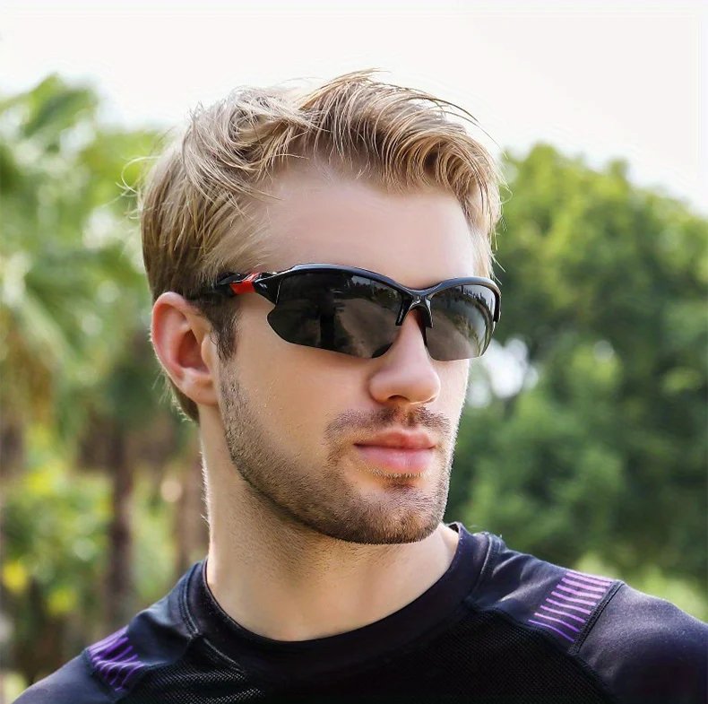 Outdoor Polarized Fashionable Sports Glasses for Men and Women, Windproof Suitable for Baseball Running Fishing Golf and Driving Outdoor Polarized Fashionable Sports Glasses for Men and Women, Windproof Suitable for Baseball Running Fishing Golf and Driving