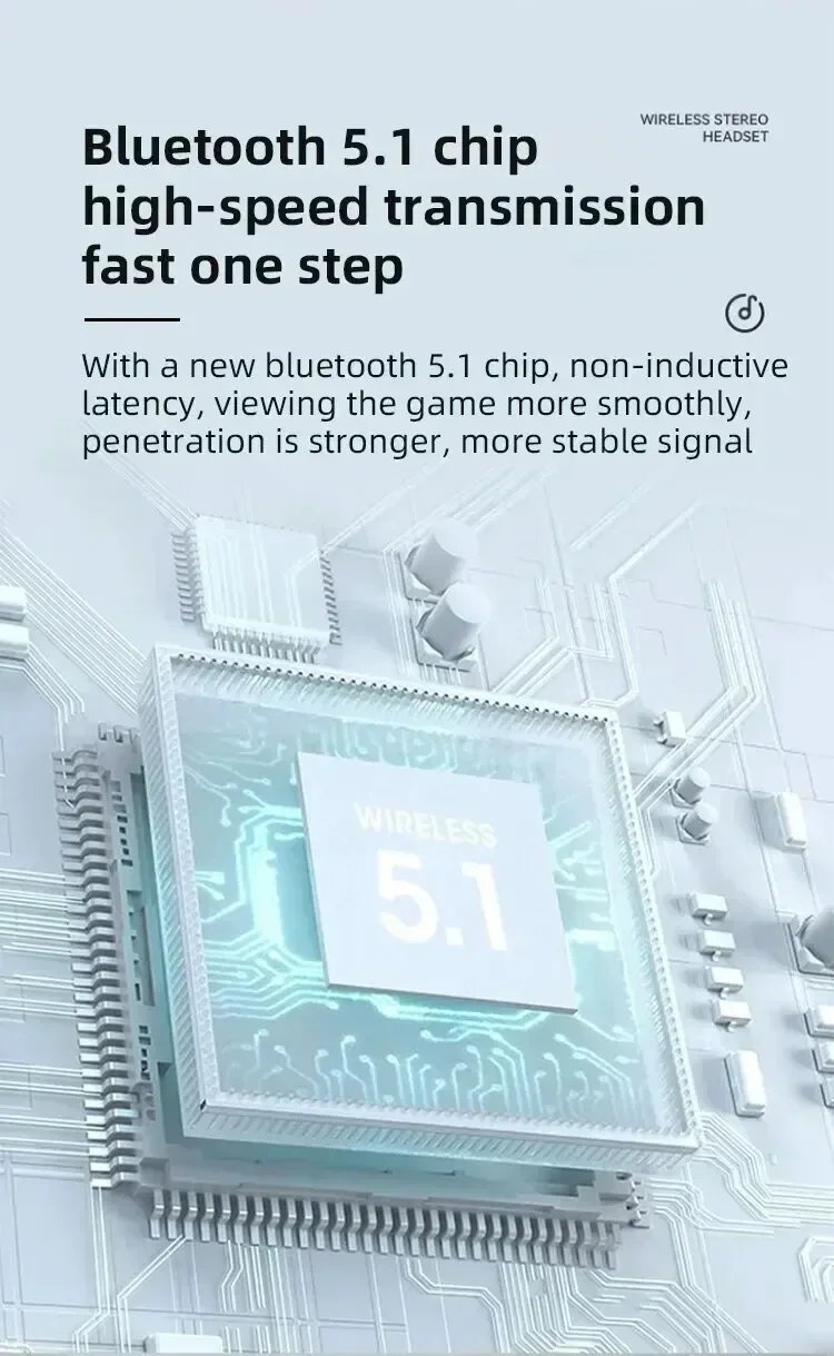 P9 Wireless Bluetooth Earphones Headphones Outdoor Sports Headset 5.3 With Charging Bin Display Touch Control Earbuds for Muisc