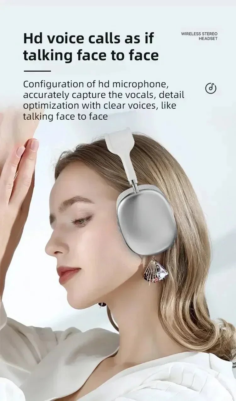 P9 Wireless Bluetooth Earphones Headphones Outdoor Sports Headset 5.3 With Charging Bin Display Touch Control Earbuds for Muisc