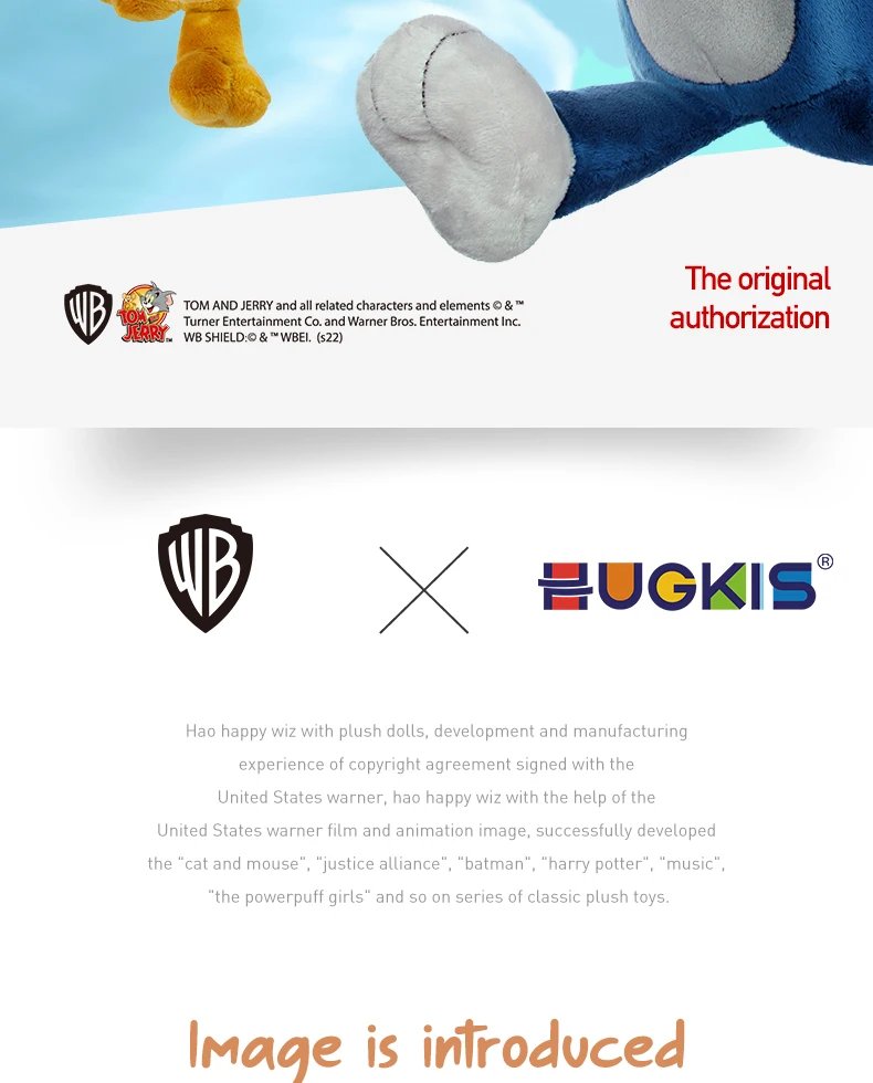 Tom and Jerry doll cute soothing plush toy baby sleeping pillow children doll lovers gift