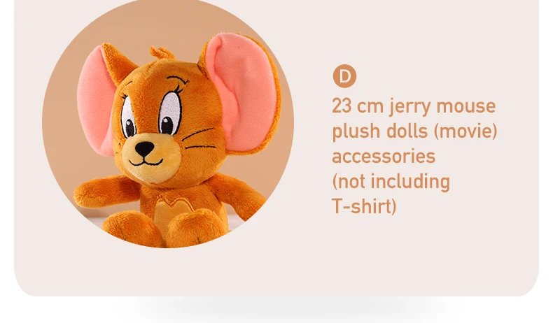 Tom and Jerry doll cute soothing plush toy baby sleeping pillow children doll lovers gift