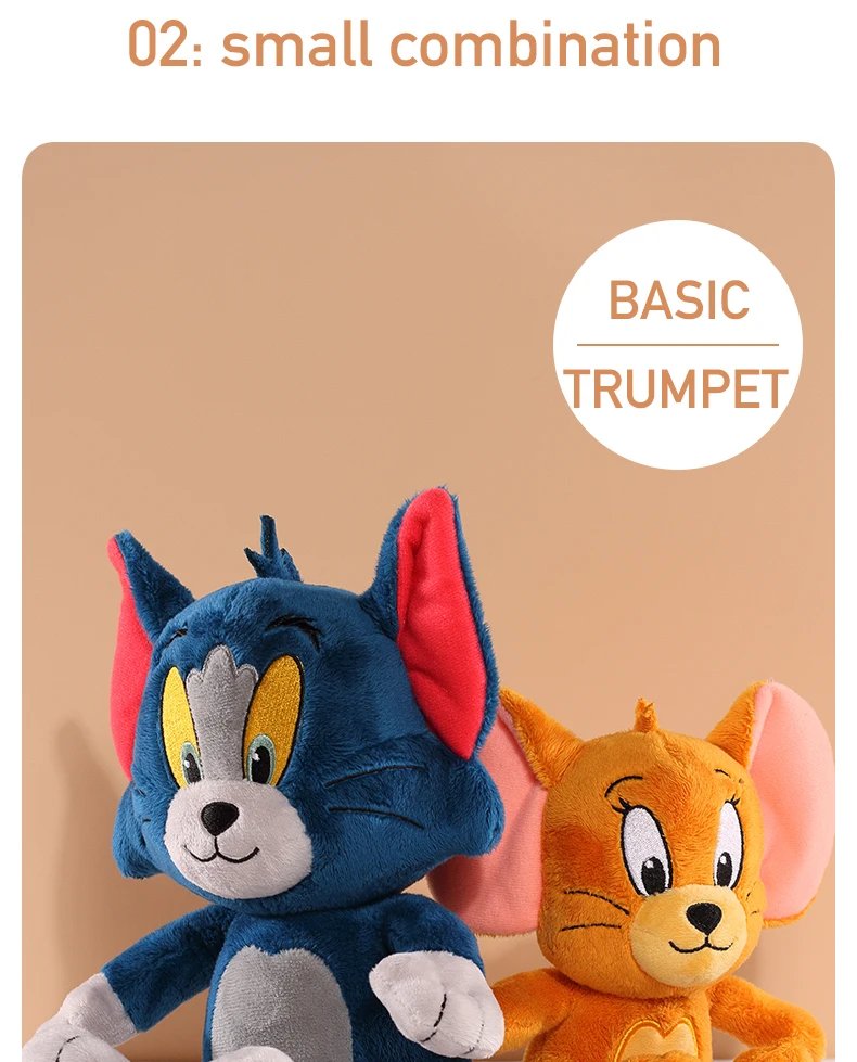 Tom and Jerry doll cute soothing plush toy baby sleeping pillow children doll lovers gift