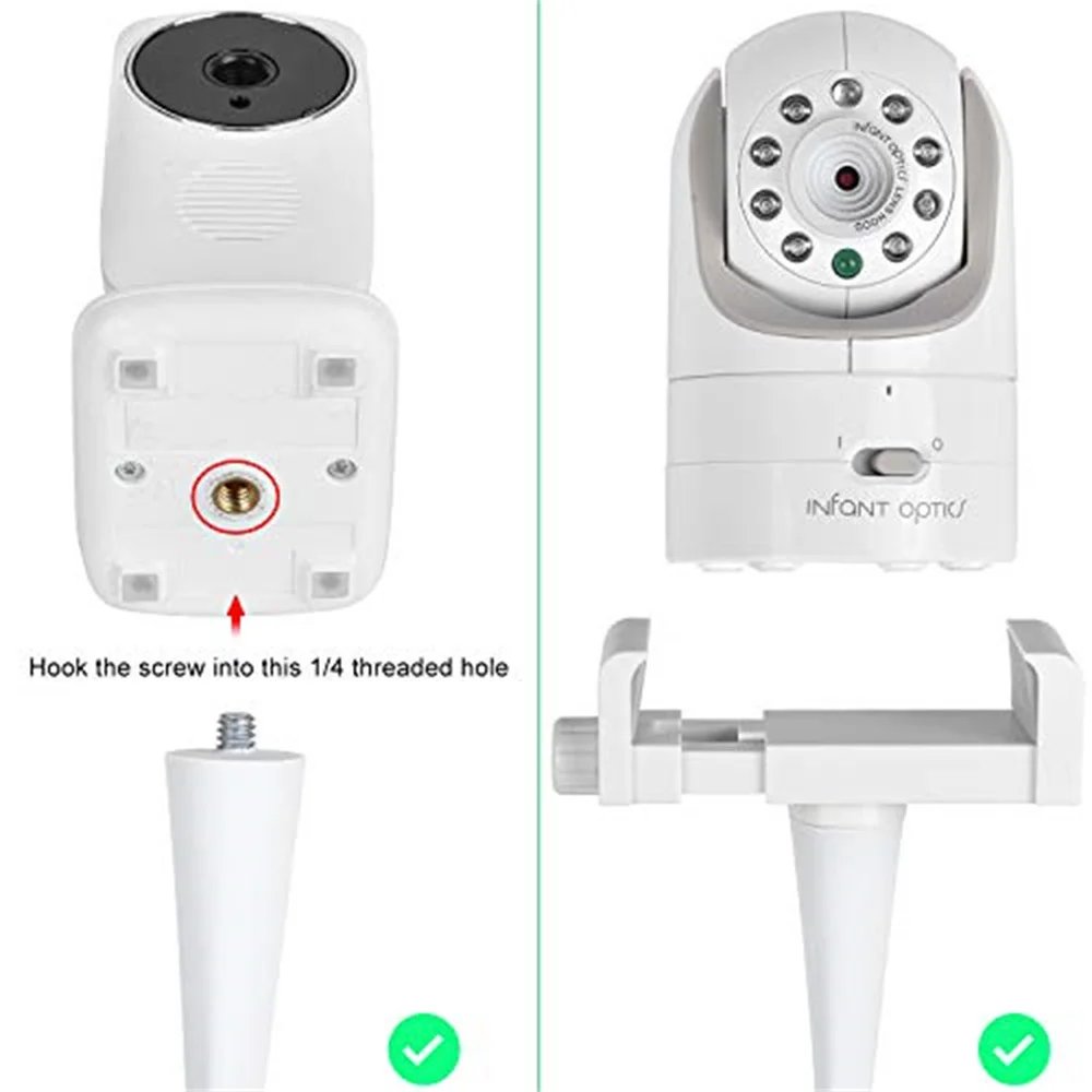 Universal Baby Monitor Bed Bracket Multifunction Camera Holder 1/4 Screw Flexible Clip Hose Camera Mount Cam Adjustable Long Arm Universal Baby Monitor Bed Bracket Multifunction Camera Holder 1/4 Screw Flexible Clip Hose Camera Mount Cam Adjustable Long Arm